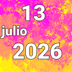 imagen con la fecha del día 13-07-2026