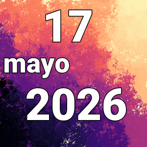 imagen con la fecha del día 17-05-2026