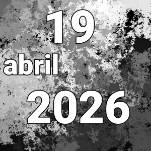 imagen con la fecha del día 19-04-2026