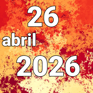 imagen con la fecha del día 26-04-2026