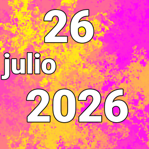 imagen con la fecha del día 26-07-2026