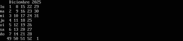 calendario minimo PNG 2025-12